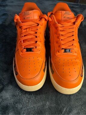 Nike Air Force 1 Low Orange Skeleton Halloween 2020 CU8067-800 Men’s Size 11.5